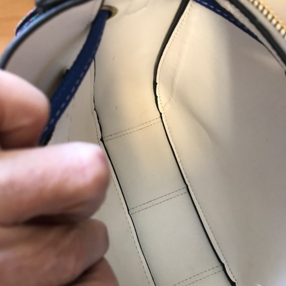 Kate Spade off White blue and Black bag - Picture 5 of 6